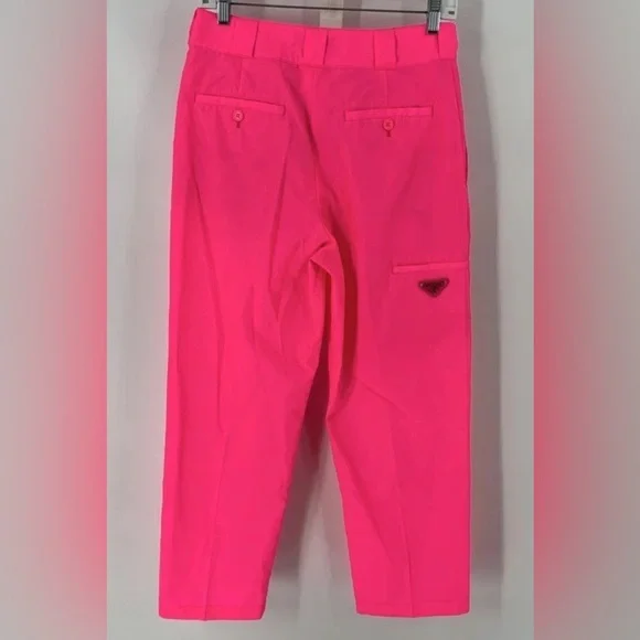 Prada Prada Pink Techno Logo Trousers 38  2 $890 - Picture 7 of 11